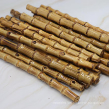 High quality straight coated natural bamboo handle for tray